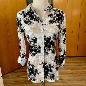 Floral Button-Down Blouse